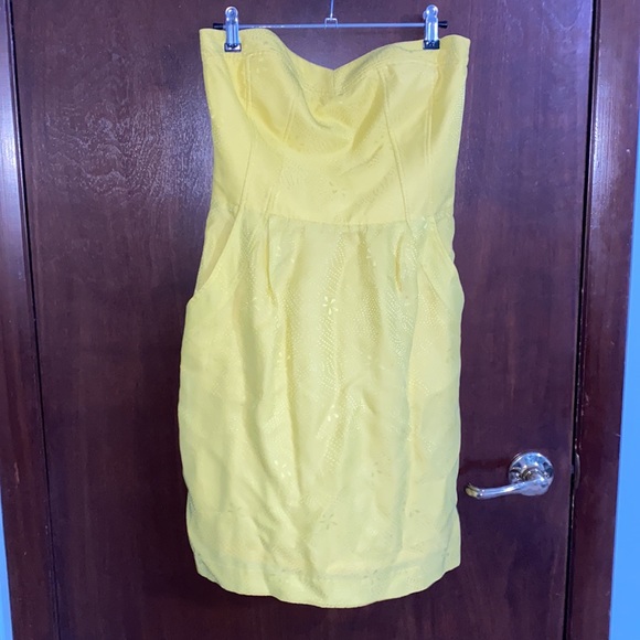 Rebecca Taylor Saks Fifth Ave Yellow Dress - Picture 4 of 5